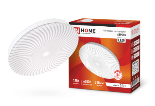 Светильник светодиодный серии DECO 12Вт 230В 6500К 780лм 210х50мм АВРОРА IN HOME | код 4690612037356 | IN HOME