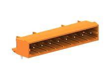 458306 Вилка на плату MCS, горизонт., шаг 5.08мм, 6 конт., оранж., шт | код 458306 | SUPU