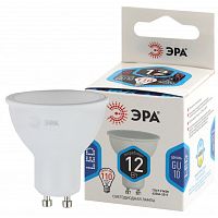 Лампа светодиодная LED MR16-12W-840-GU10 12Вт MR16 софит 4000К нейтр. бел. GU10 | Код. Б0040890 | ЭРА