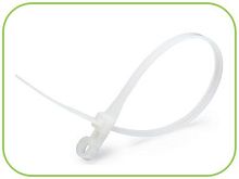 Кабельная стяжка 3,5х150 бел. (под винт) HLT | код 084-07-46 | HLT