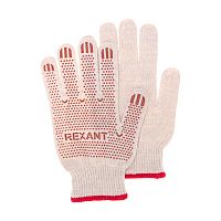 Перчатки х/б с покрытием ПВХ 5 нитей, 48-50 г REXANT | код 09-0202-1 | REXANT