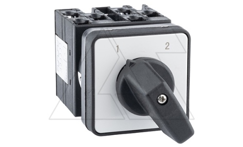 Переключатель UKT0-3-8222/E, 3P, 20A, тип 1-2, 3NO на 1_2, 6.5kW(400VAC), на дверь, фронт IP65 | код UKT0-3-8222/E | Kripal