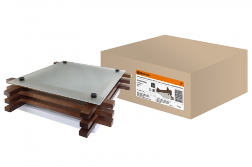 Светильник НПБ 01-3х60-121 УХЛ4 Бонсай-2 венге 3х60Вт IP20 (490х490х85) TDM | код SQ0303-0404 | TDM Светильник НПБ 01-3х60-121 УХЛ4 Бонсай-2 венге 3х60Вт IP20 (490х490х85) TDM | код SQ0303-0404 | TDM