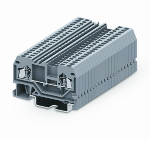 225923 Клемма ТА 1-1 плоско-пруж. зажим, сеч. 2.5мм2, крас., шт | код 225923 | SUPU