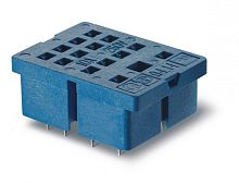 Розетка для монтажа на плате для реле 55.32, 55.34, в комплекте металлическая клипса 094.51 | код 9414SMA | FINDER