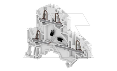 Клемма ZK10-BL/10 пружинный зажим для нейтрали, 2 контакта, 57А, 1000В, синий | код 71002000 | Entrelec Клемма ZK10-BL/10 пружинный зажим для нейтрали, 2 контакта, 57А, 1000В, синий | код 71002000 | Entrelec