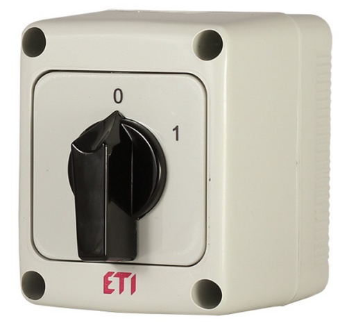 Переключатель CS 10 90 PN (1p_0-1корп./IP65_с/ч_10A) | код 004773153 | ETI Переключатель CS 10 90 PN (1p_0-1корп./IP65_с/ч_10A) | код 004773153 | ETI