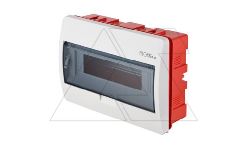 Щит встраиваемый ELEGANT 1x12M, N/PE 2x 2x16+7x10mm2, дымчатая пласт. дверь, белый RAL9003, 214x303x104mm, IP40 | код 2413-01 | Elektro-plast Nasielsk Щит встраиваемый ELEGANT 1x12M, N/PE 2x 2x16+7x10mm2, дымчатая пласт. дверь, белый RAL9003, 214x303x104mm, IP40 | код 2413-01 | Elektro-plast Nasielsk