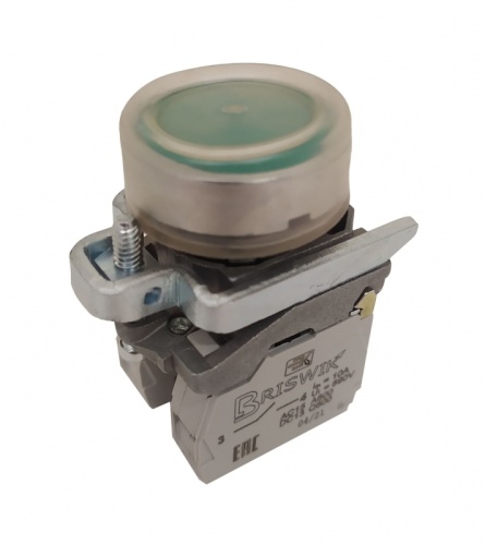 Выключатель Briswik КМЕ 4220м -С зеленый IP65 УХЛ2 10А 2но+0нз | код aD-DB-3Ai-0322 | Briswik