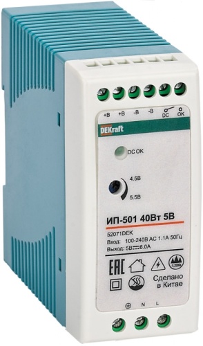 Импульсный источник питания 10Вт 36В 0,28А ИП-501 | код 52069DEK | DEKraft