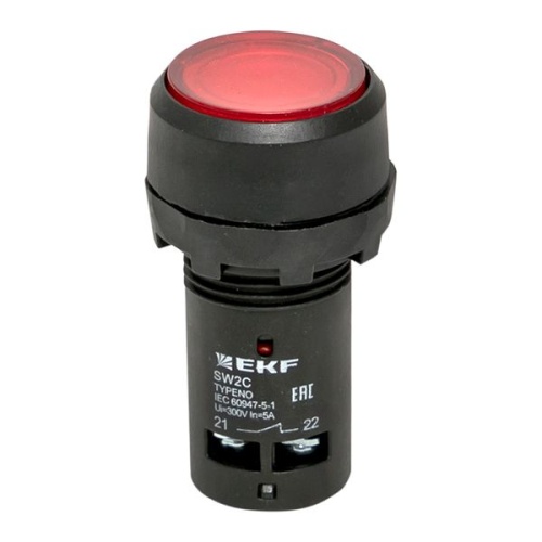Кнопка SW2C-10D с подсветкой красная NC 230В EKF PROxima | код sw2c-md-r-nc | EKF фото 3 Кнопка SW2C-10D с подсветкой красная NC 230В EKF PROxima | код sw2c-md-r-nc | EKF фото 3