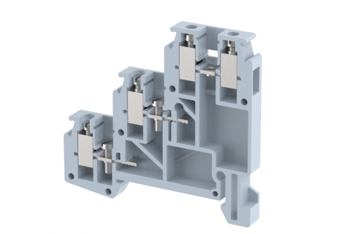 Клемма проходная винтовая 4 мм2, трехуровневая, на 6 подключений, красная DUSD4(R) | код 1904030002 | Elmex Клемма проходная винтовая 4 мм2, трехуровневая, на 6 подключений, красная DUSD4(R) | код 1904030002 | Elmex