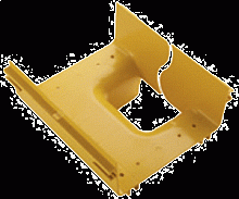 Вертикальный отвод с лотка 240 мм на лоток 120 мм, желтый | код LAN-OT240-VT120 | LANMASTER