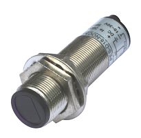 Фотодатчик диффузионный, М18х1, зона срабатывания до 50 см, -10 +60 С, 12…24 VDC, IP67, выход: PNP NO + NC, макс. ток 200 мА, время реакции 3 мс, кабель 2 м | код PES-D18-POC50D (cable) | INNOCONT