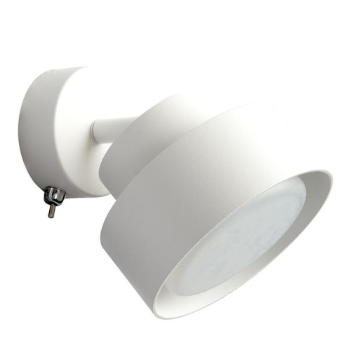 Светильник ДБО-12w GX53 без лампы наклонный с выключателем белый | код 48413 | Feron