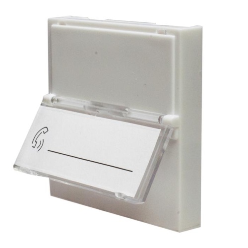 Панель лицевая 1 порт 45х45 Keystone шторка, откидное маркировочное окно | код 10-0301 | SUPRLAN фото 2