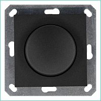 Диммер LED с накладкой 30-400W, 1gang 2way, цвет Антрацит | код G4012B | Jasmart