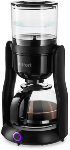 Кофеварка капельная Kitfort КТ-7136 680Вт черный | код 2019664 | KITFORT Кофеварка капельная Kitfort КТ-7136 680Вт черный | код 2019664 | KITFORT