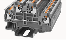 DSKK1.5-01P-11-00Z(H) Клемма PUSH-IN, 2 ур., 1.5 мм.кв., серый | код 11040000196 | DEGSON