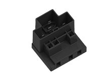 A02250306/M2 Вилка A 3-контактная под прокол изоляции с креплением, черн, шт | код A02250306/M2 | SUPU