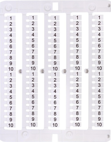 Маркировка клемм ES-NU0851510 (1-10) | код 003903097 | ETI Маркировка клемм ES-NU0851510 (1-10) | код 003903097 | ETI
