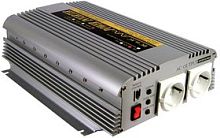 Источник питания DC-AC, 1000Вт, Рпик=2400Вт, Uвх=20 - 30В DC, Uвых=230В АС, в кожухе 310х210х85мм, вес 3.3кГ, 0…+40С | код A302-1K0-F3 | MeanWell