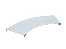 Крышка на Угол горизонтальный лестничный 45 градусов 100х400, R900, U5, горячеоцинкованный | код SUKC904HDZ | DKC