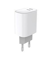 Устройство зарядное сетевое с двумя портами USB-C + USB-C 20Вт Rexant 18-2210