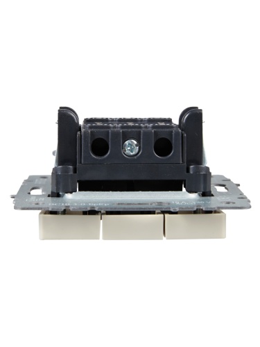 BRITE Выключатель 3-клавишный 10А ВС10-3-0-БрКр бежевый | код BR-V30-0-10-K10 | IEK фото 2