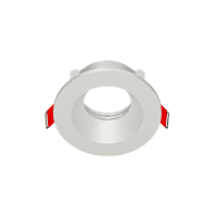 Рамка для модульного светильника FLEX 50 01 круглая встраиваемая 90х30мм RAL9010 | код V1-R0-00435-10001-2000000 | Вартон