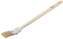 Кисть радиаторная натуральная светлая щетина деревянная ручка 1.5дюйм (38мм) FIT 01214