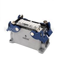 EBM16PD24 Розетка, 4-фиксатора, 2 боковых ввода, 16 полюсов, 16А | код EBM16PD24 | EMAS