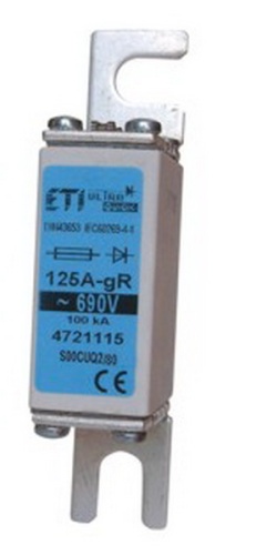 Предохранитель S000UQ2/80/100A/690V gR (200kA) | код 004721114 | ETI Предохранитель S000UQ2/80/100A/690V gR (200kA) | код 004721114 | ETI