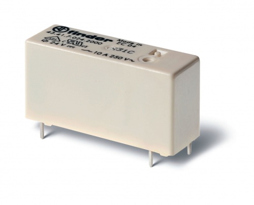 Низкопрофильное миниатюрное электромеханическое реле, монтаж на печатную плату, выводы с шагом 5мм, 1NO 10A, контакты AgSnO2, катушка 24В DС (чувствит.), степень защиты RTII | код 434170244300 | FINDER Низкопрофильное миниатюрное электромеханическое реле, монтаж на печатную плату, выводы с шагом 5мм, 1NO 10A, контакты AgSnO2, катушка 24В DС (чувствит.), степень защиты RTII | код 434170244300 | FINDER