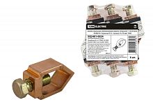 Зажим овальный алюминиевый медное покр. 1-болтовой ЗОАМ14 стержень D14 - провод 16-70 мм2 TDM | код SQ2401-0024 | TDM