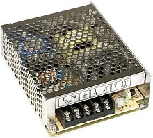 Источник питания AC-DC, 75Вт, вход 88…264В AC, 47…63Гц / 125…373 В DC, выход 5В/12A, рег. вых 4.75…5.5 В , изоляция 3000В AC, в кожухе 129х97х38мм, -20…+70С | код RS-75-5 | MeanWell