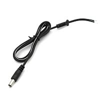 Разъем питания штекер 2.1х5.5x10 мм с проводом и манжетой 1 м REXANT | код 014-0328 | REXANT