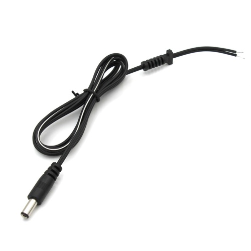 Разъем питания штекер 2.1х5.5x10 мм с проводом и манжетой 1 м REXANT | код 014-0328 | REXANT Разъем питания штекер 2.1х5.5x10 мм с проводом и манжетой 1 м REXANT | код 014-0328 | REXANT