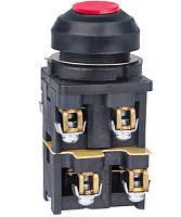 Выключатель кнопочный КЕ-082 У2 исп.3, красный, 2з+2р, цилиндр, IP54, 10А, 660В (ЭТ) | код ET502397 | Электротехник