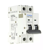 Автоматический выключатель HGD63-M 2PMDS0000C 00010 2 полюса, 10А, ток к.з. 6kA, хар-ка D (STANDARD) | код 13.04.000876 | HYUNDAI