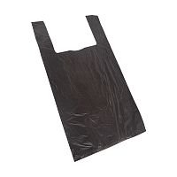 Пакет майка ПНД 28+16*50, 13мкм черная (100шт./уп) | код 61-0203 | REXANT