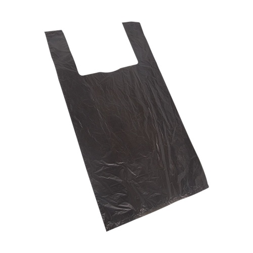 Пакет майка ПНД 28+16*50, 13мкм черная (100шт./уп) | код 61-0203 | REXANT