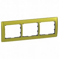 Рамка 3 поста GALEA LIFE, горизонтальная, magic green | код. 771923 | Legrand