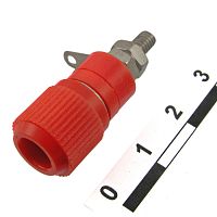 Гнездо RUICHI 10-0019 красный, монтаж на панель | код 70063 | Ruichi