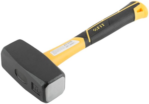 Кувалда кованая, фиберглассовая усиленная ручка Профи 2,0 кг | код 45226 | FIT фото 2