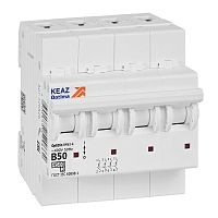 Выключатель автоматический модульный OptiDin BM63-4B50-4,5-УХЛ3 | код 329533 | КЭАЗ