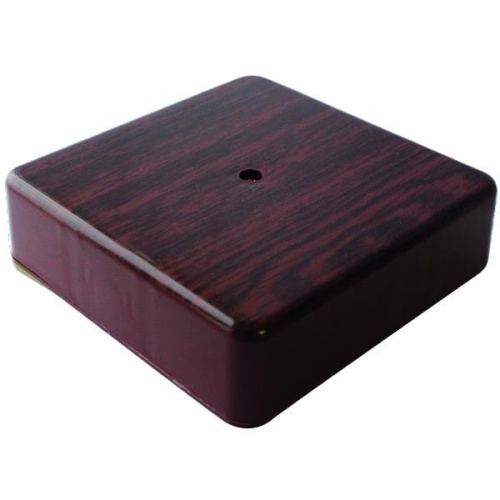 Коробка распаячная 100х100х29мм IP40 для кабель-канала темн. дерево Урал Пак КР-513180100-060 Коробка распаячная 100х100х29мм IP40 для кабель-канала темн. дерево Урал Пак КР-513180100-060