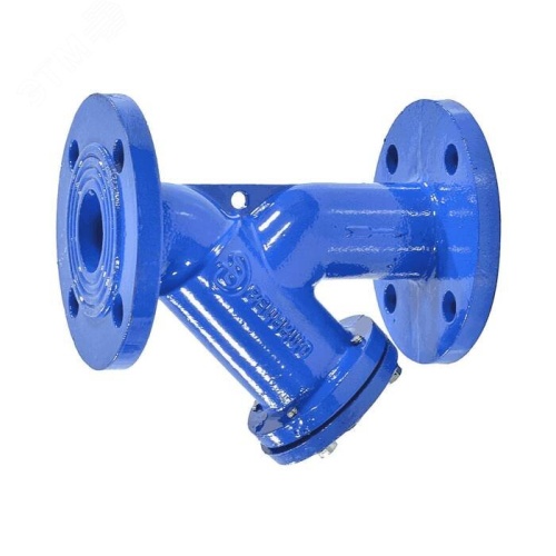 Фильтр сетчатый Ду 65 Ру16 Y-образный фланцевый со сливной пробкой (чугун) | код 036-1299 | Benarmo