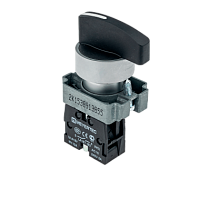 Переключатель, длинная ручка, черный, 2 полож. 1NO, фикс-возвр, мет. MTB2-BJZ114 | код 58190 | MEYERTEC