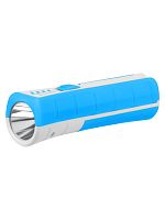 Фонарь Радуга 5 аккум., 1 Вт SMD + 5 SMD, 28 лм, Li-Ion 2,8 А*ч, 230 В, голубой, Народная | код SQ0350-0205 | TDM НАРОДНЫЙ